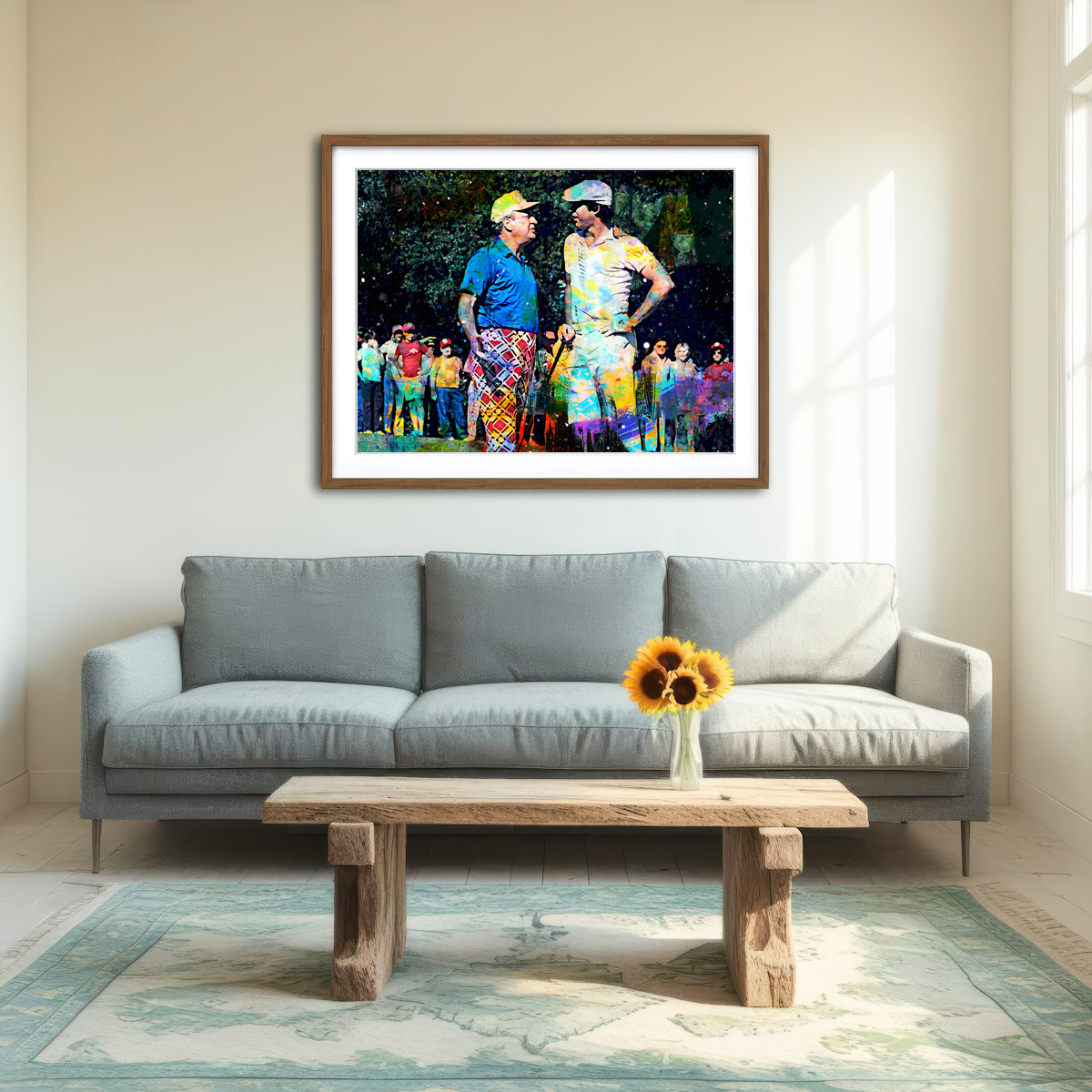 AUTO-MOCKUP ROOM | Al and Ty Caddyshack Wall Art