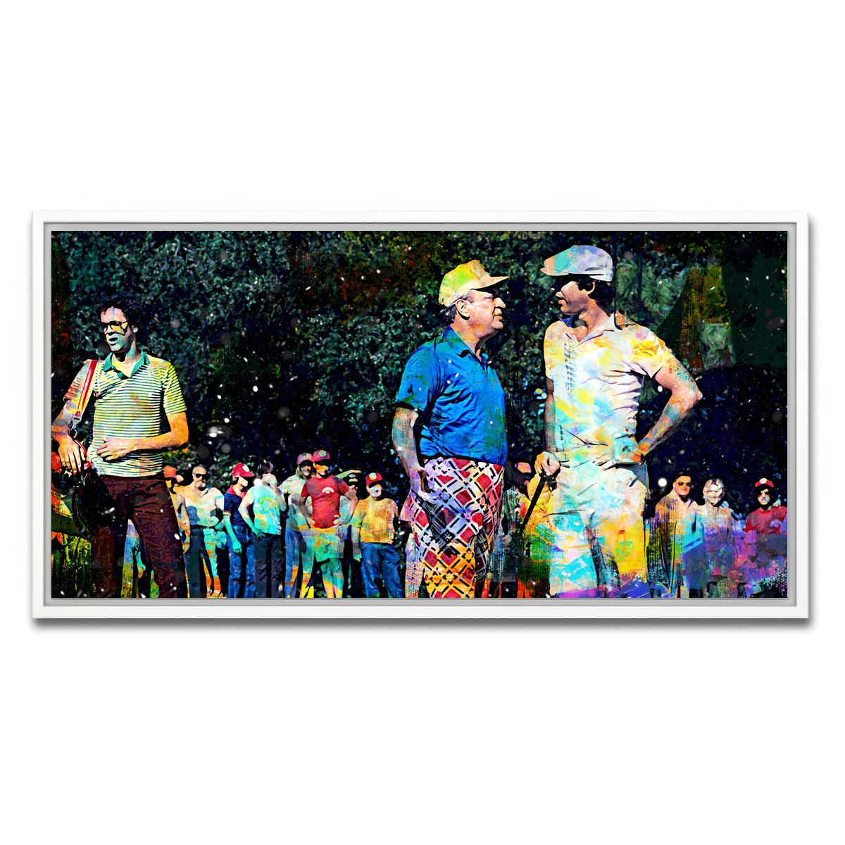 AUTO-MOCKUP WHITE | Al and Ty Caddyshack | 1 Piece | White Framed Canvas | group=2x1