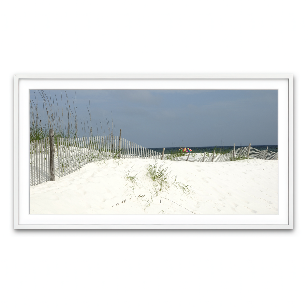 Framed Print 2x1 White