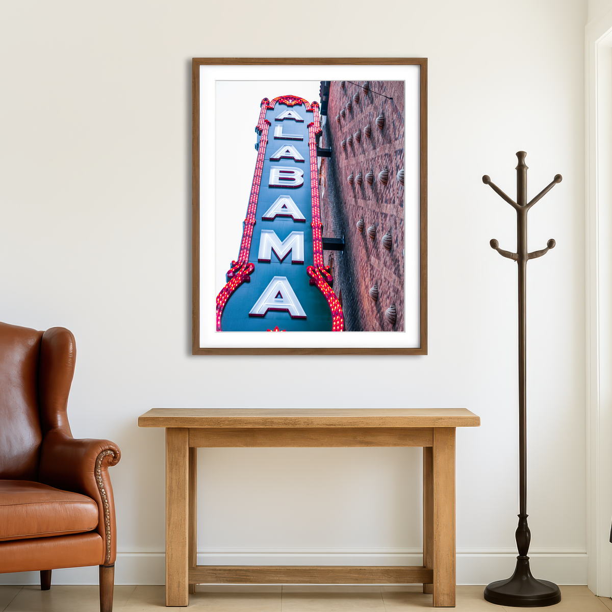 AUTO-MOCKUP ROOM | Alabama Sign Wall Art