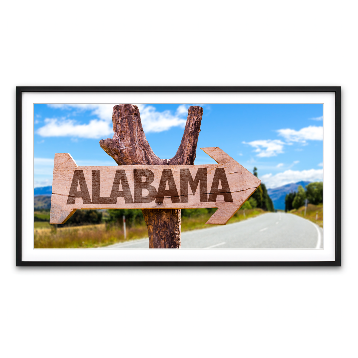 Framed Print 2x1 Black