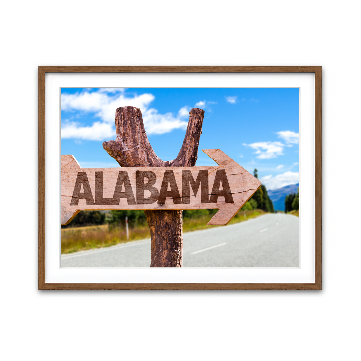 Framed Print 4x3 Walnut