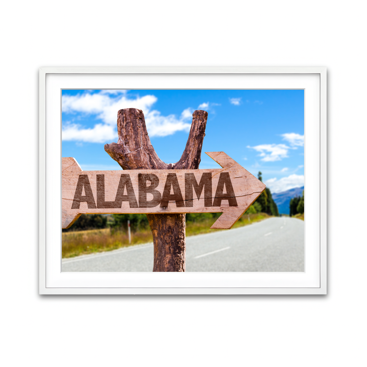 Framed Print 4x3 White