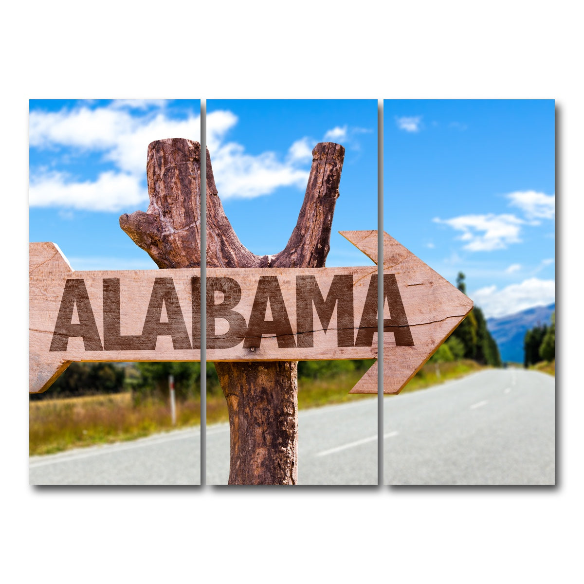 AUTO-MOCKUP WHITE | Alabama wooden sign | 3 Piece | Gallery Wrap Canvas | group=8x18
