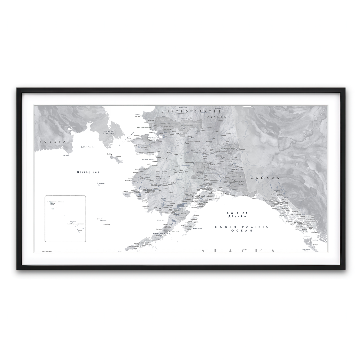 Framed Print 2x1 Black