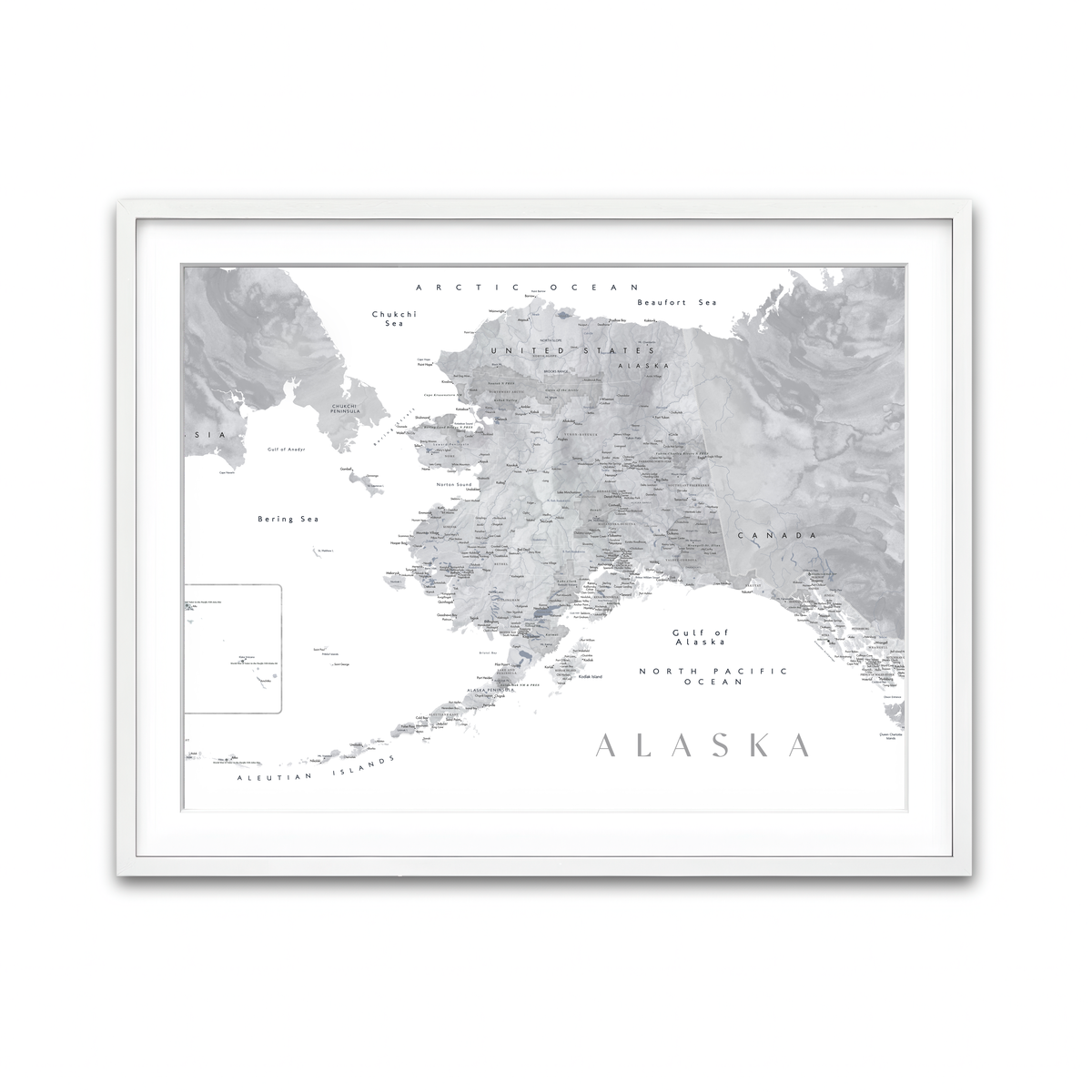 Framed Print 4x3 White