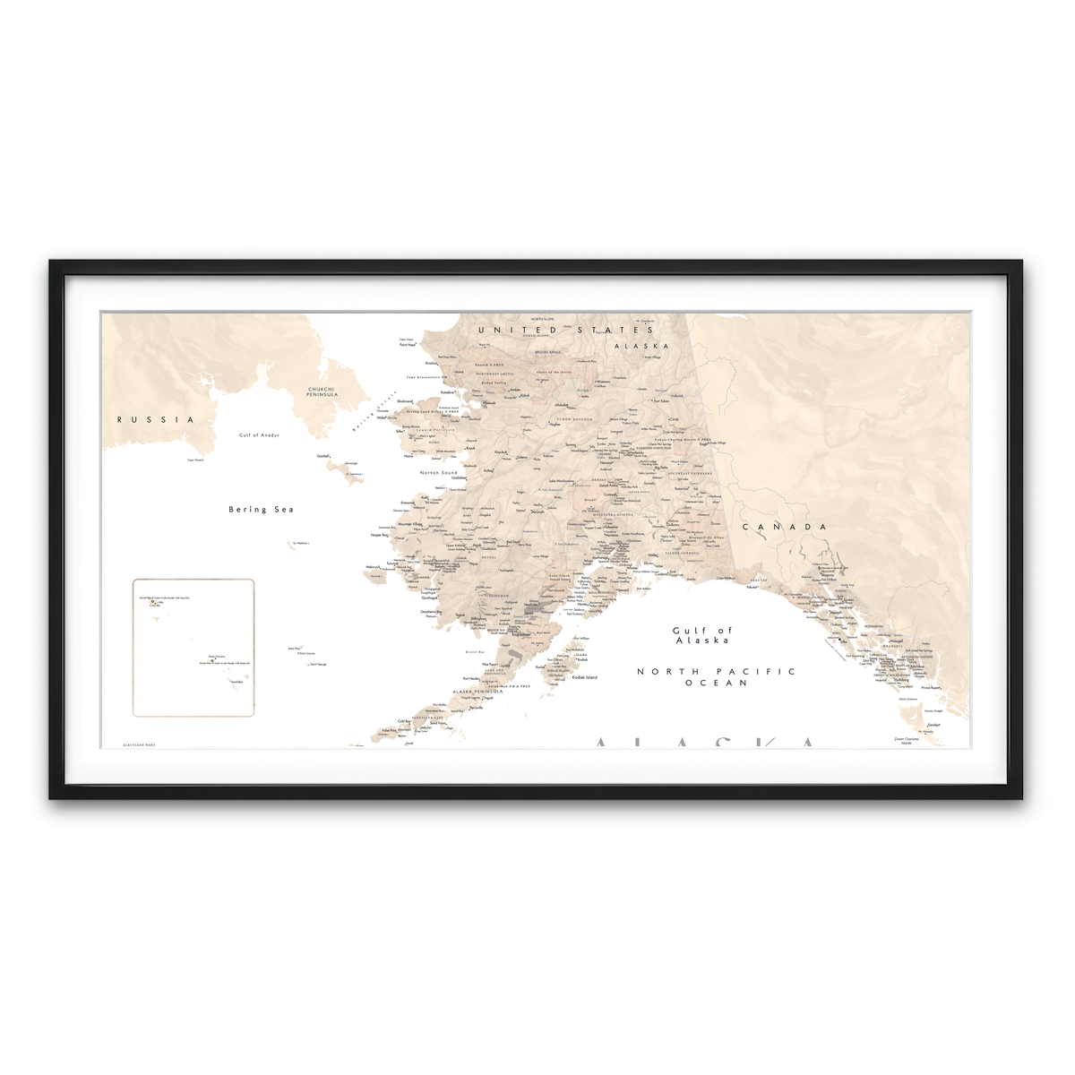 Framed Print 2x1 Black