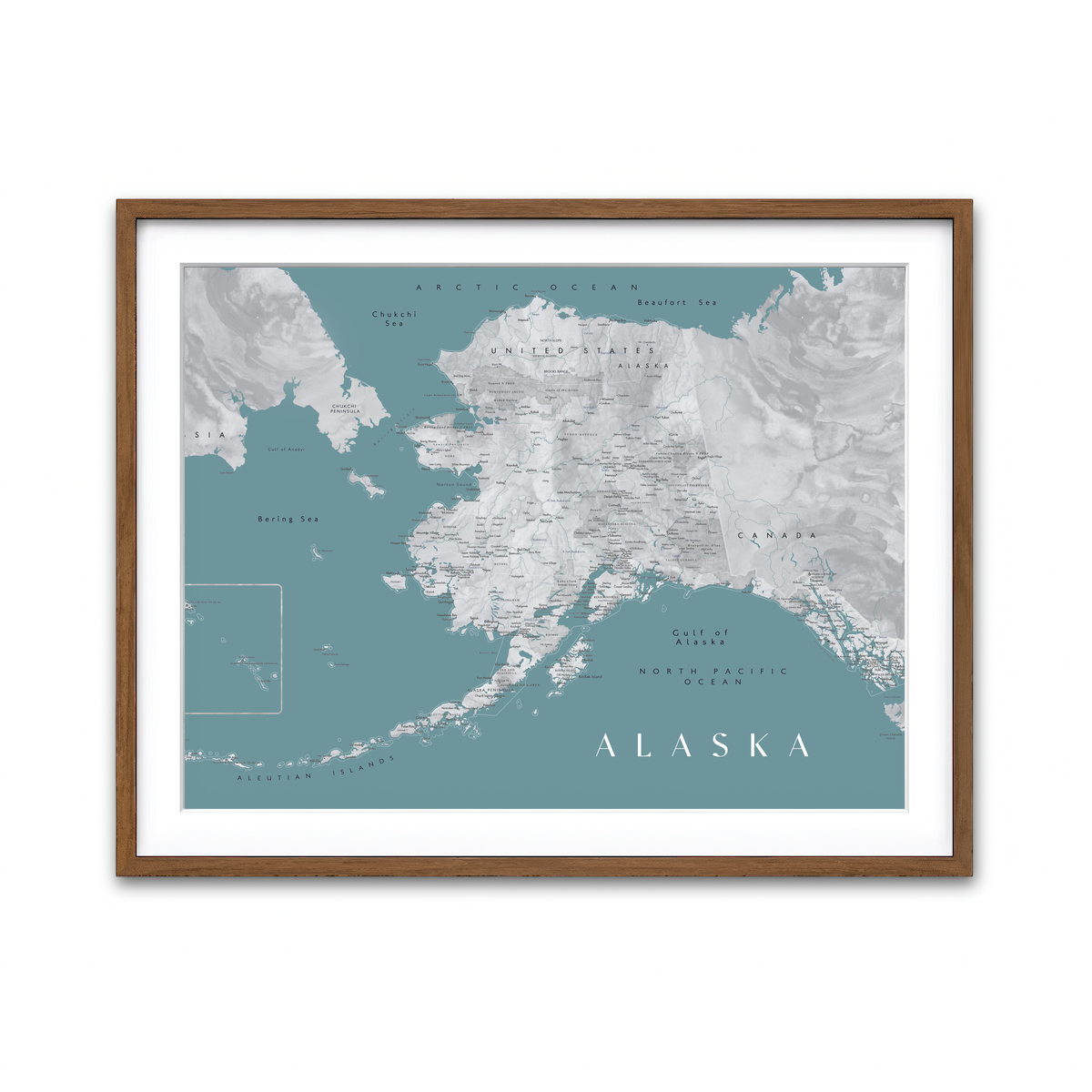 Framed Print 4x3 Walnut
