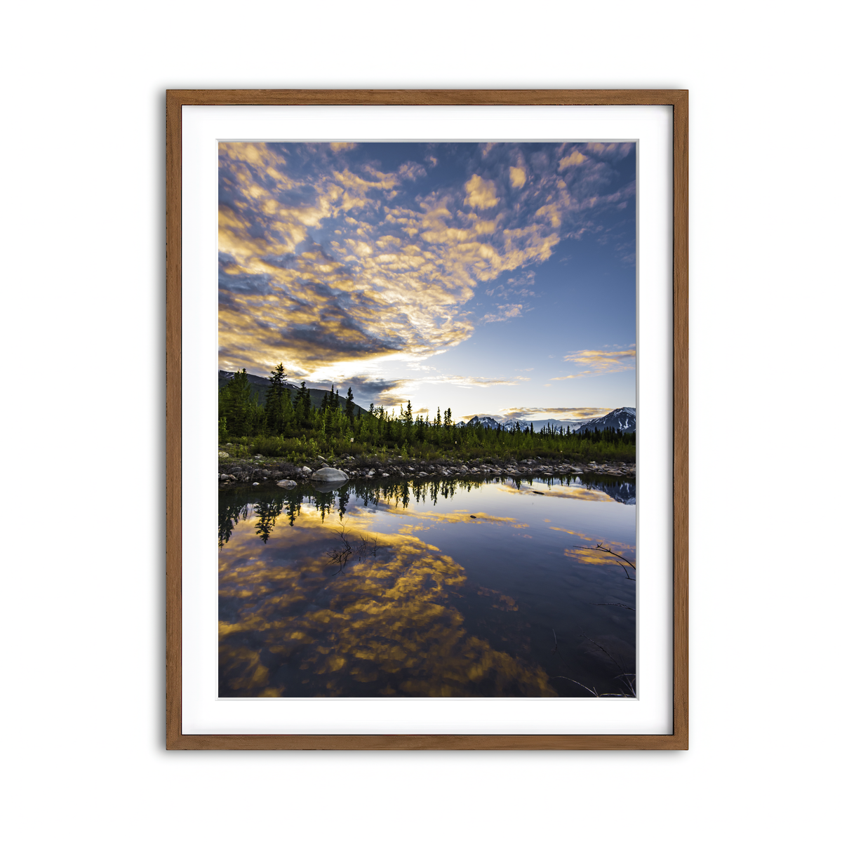 Framed Print 3x4 Walnut