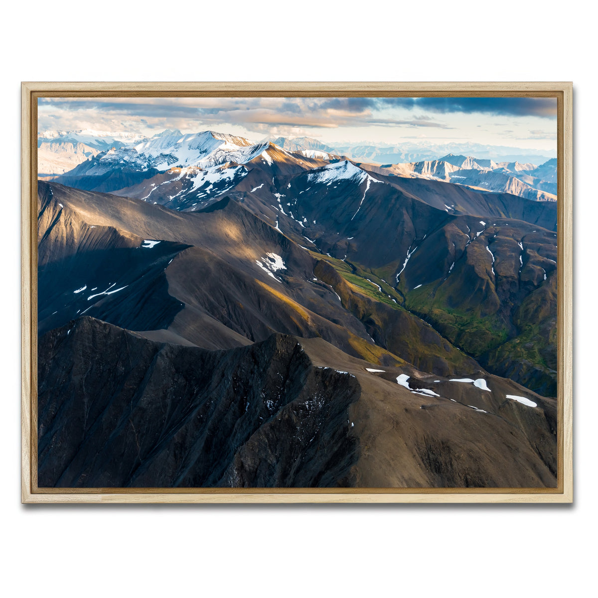 AUTO-MOCKUP WHITE | Alaskan Landscape | 1 Piece | Natural Framed Canvas | group=4x3