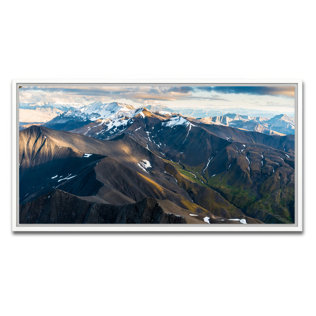 AUTO-MOCKUP WHITE | Alaskan Landscape | 1 Piece | White Framed Canvas | group=2x1