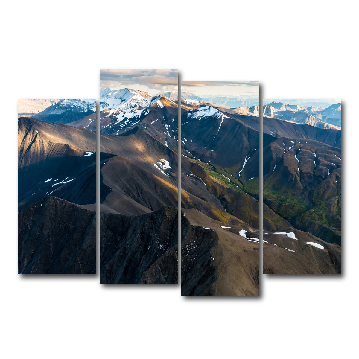 AUTO-MOCKUP WHITE | Alaskan Landscape | 4 Piece | Gallery Wrap Canvas | group=4_normal