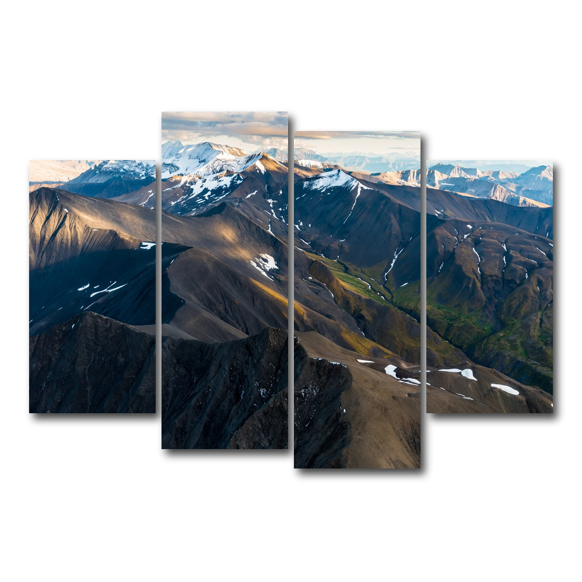 AUTO-MOCKUP WHITE | Alaskan Landscape | 4 Piece | Gallery Wrap Canvas | group=4_short
