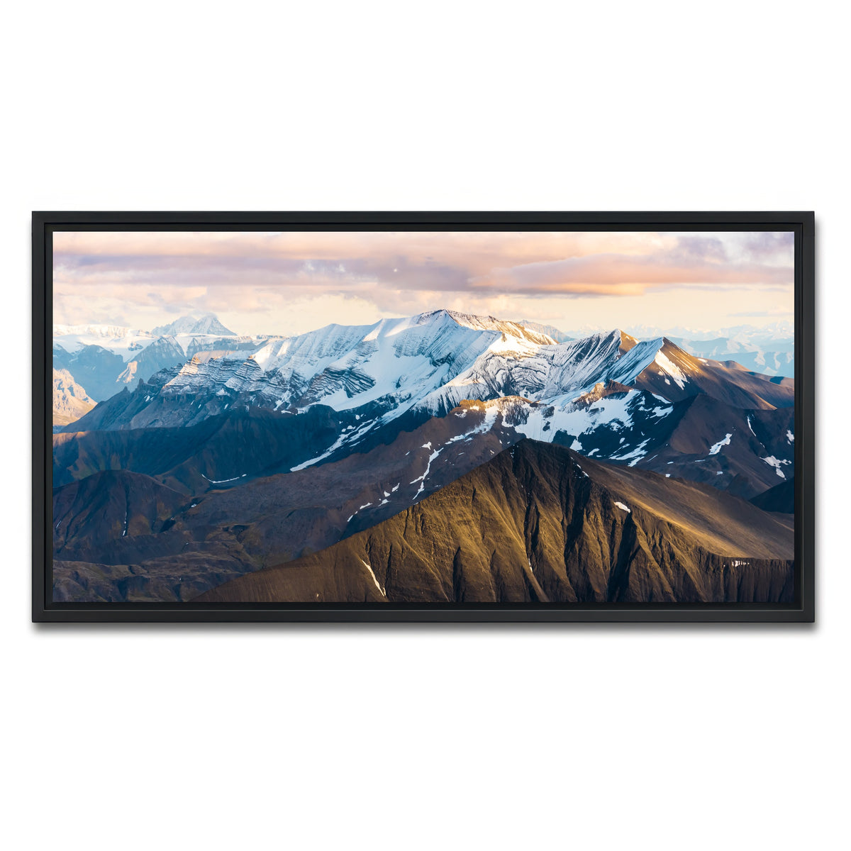 AUTO-MOCKUP WHITE | Alaskan Mountains | 1 Piece | Black Framed Canvas | group=2x1