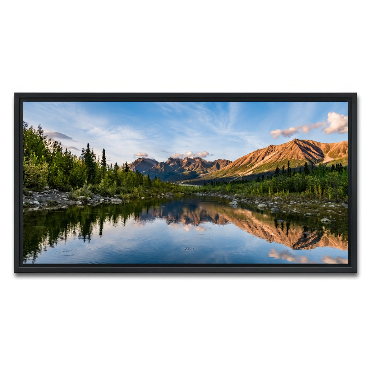 AUTO-MOCKUP WHITE | Alaskan Reflections | 1 Piece | Black Framed Canvas | group=2x1