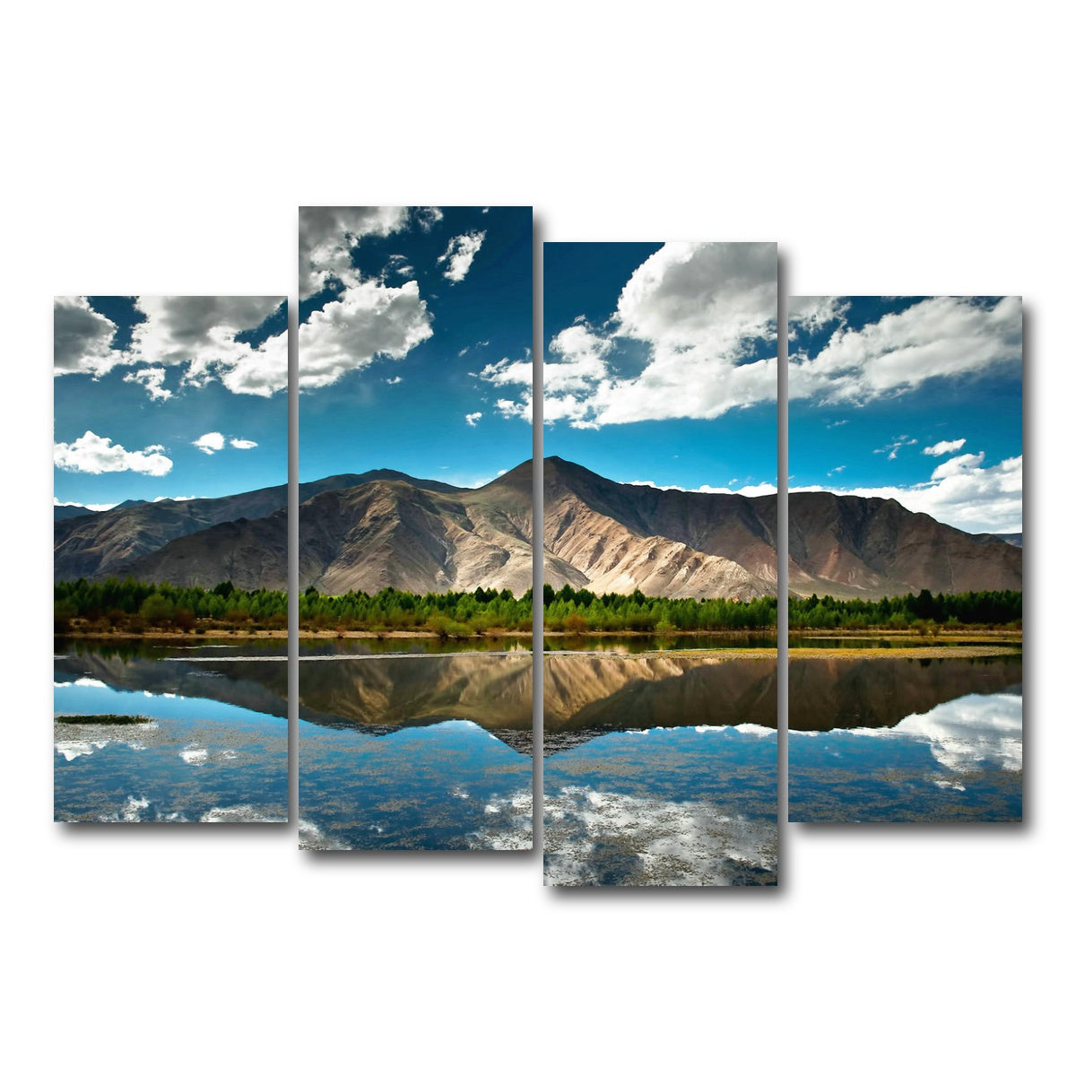 AUTO-MOCKUP WHITE | Alaskan Reflections | 4 Piece | Gallery Wrap Canvas | group=4_normal