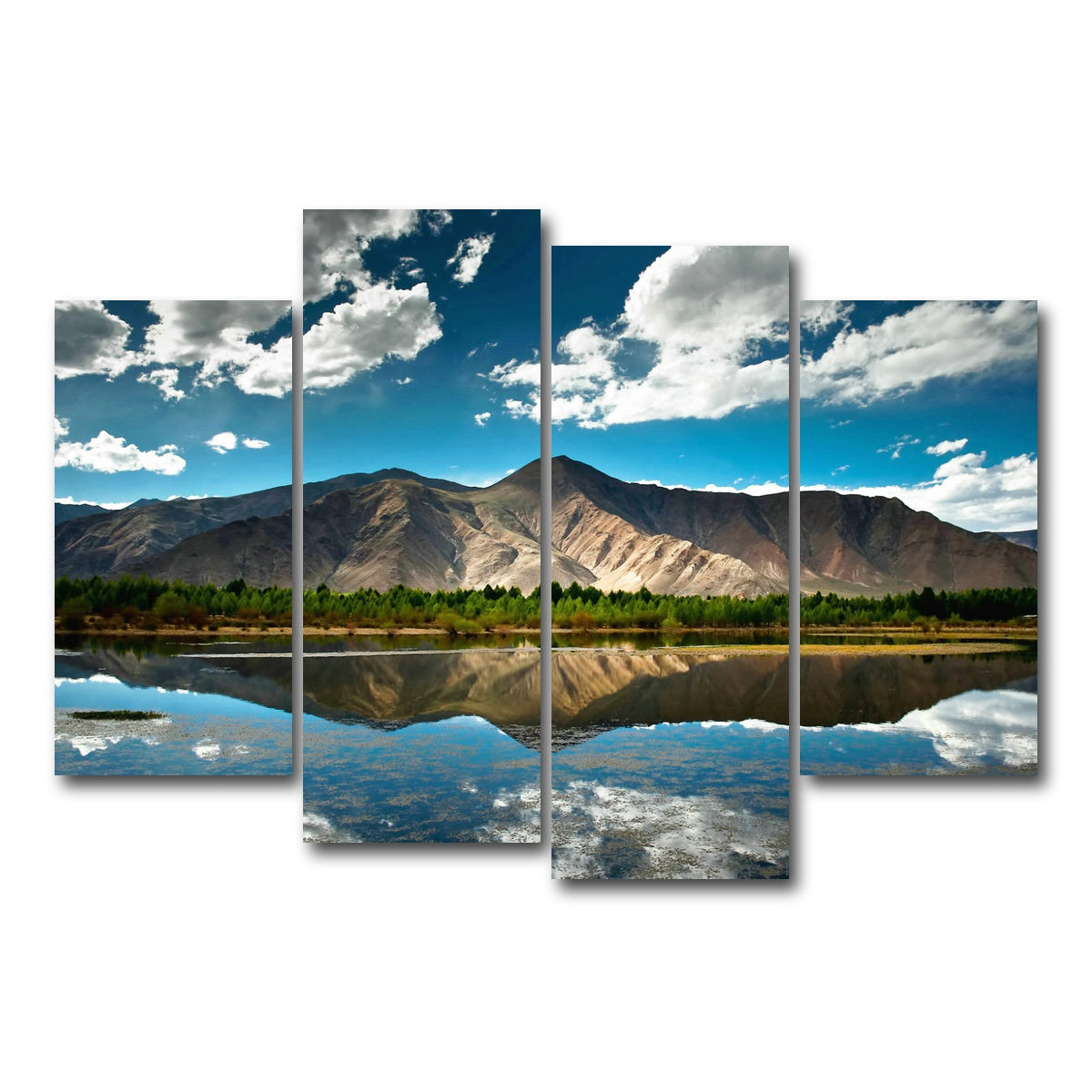 AUTO-MOCKUP WHITE | Alaskan Reflections | 4 Piece | Gallery Wrap Canvas | group=4_short