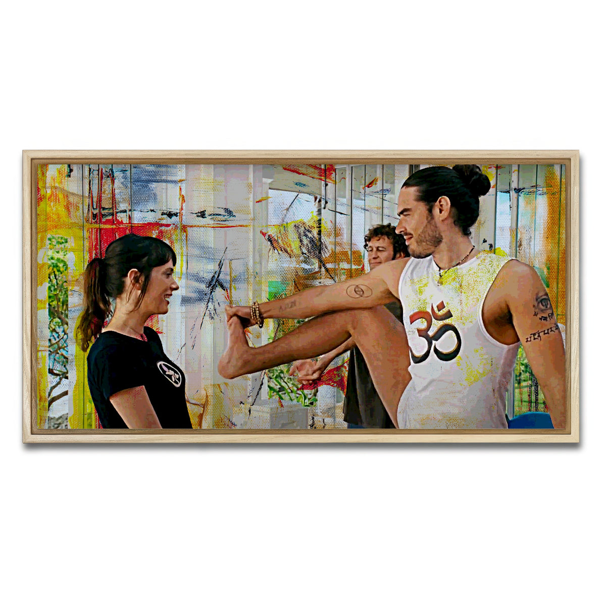 AUTO-MOCKUP WHITE | Aldous Snow Yoga | 1 Piece | Natural Framed Canvas | group=2x1