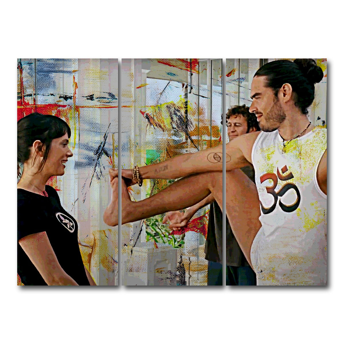 AUTO-MOCKUP WHITE | Aldous Snow Yoga | 3 Piece | Gallery Wrap Canvas | group=8x18