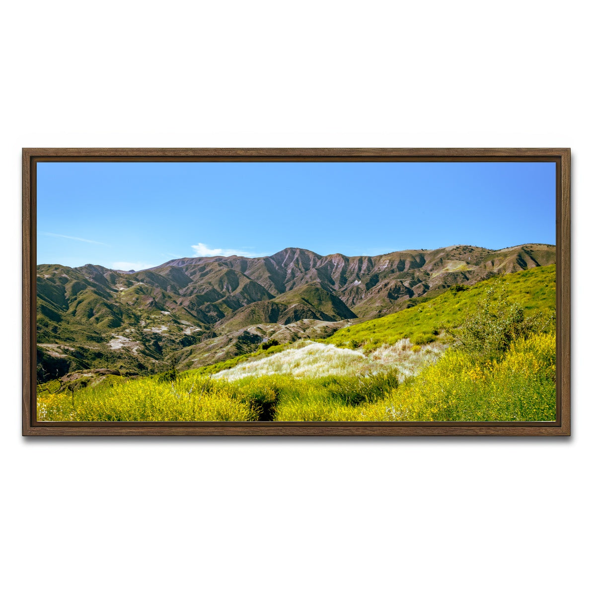 AUTO-MOCKUP WHITE | Alexander Peak | 1 Piece | Walnut Framed Canvas | group=2x1