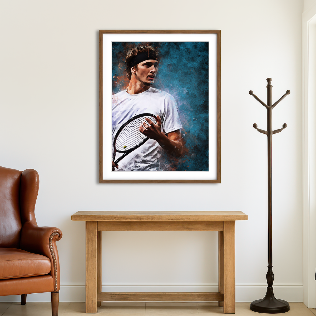 AUTO-MOCKUP ROOM | Alexander Zverev Wall Art