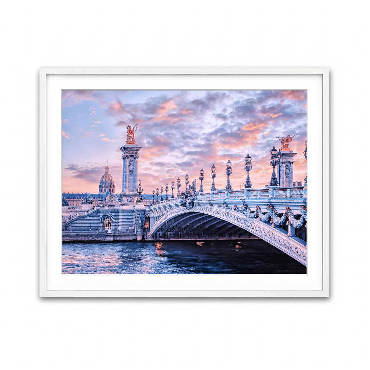 Framed Print 4x3 White