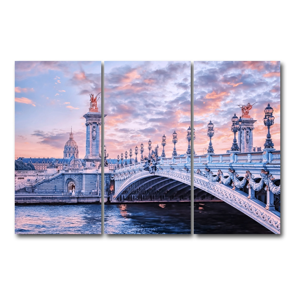 AUTO-MOCKUP WHITE | Alexandre III | 3 Piece | Gallery Wrap Canvas | group=12x24