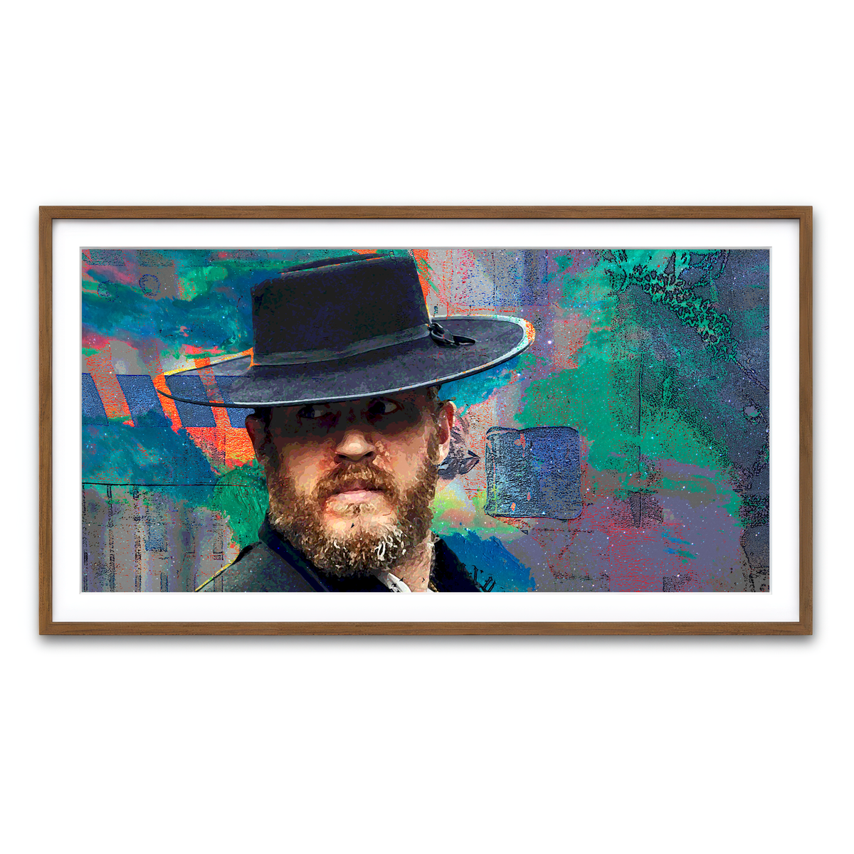 Framed Print 2x1 Walnut