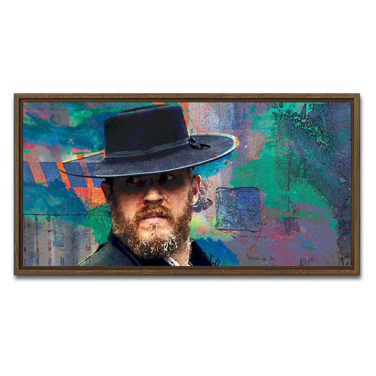 AUTO-MOCKUP WHITE | Alfie | 1 Piece | Walnut Framed Canvas | group=2x1