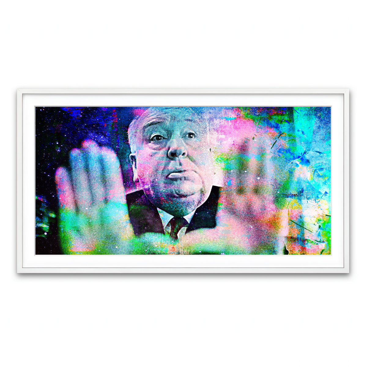 Framed Print 2x1 White