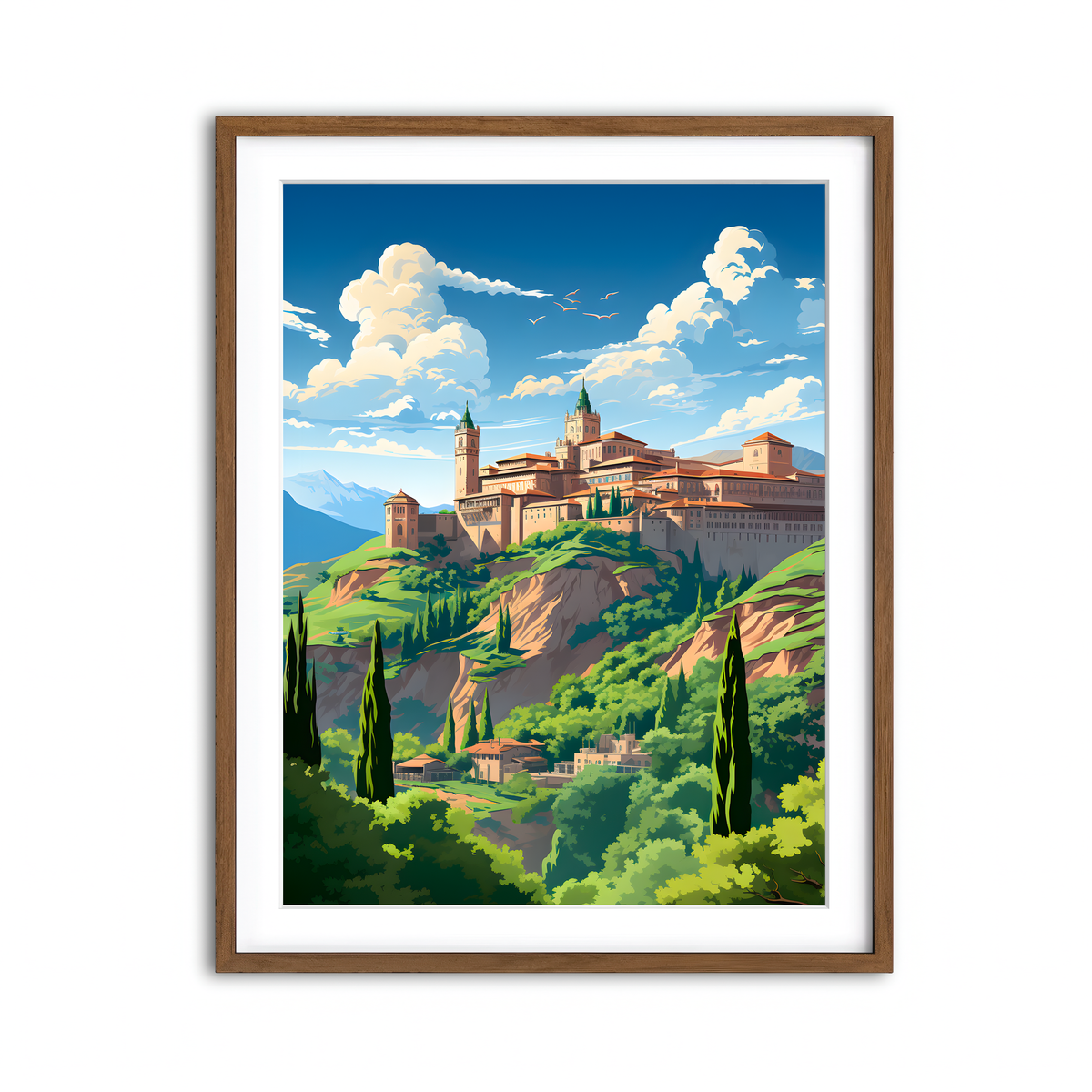 Framed Print 3x4 Walnut