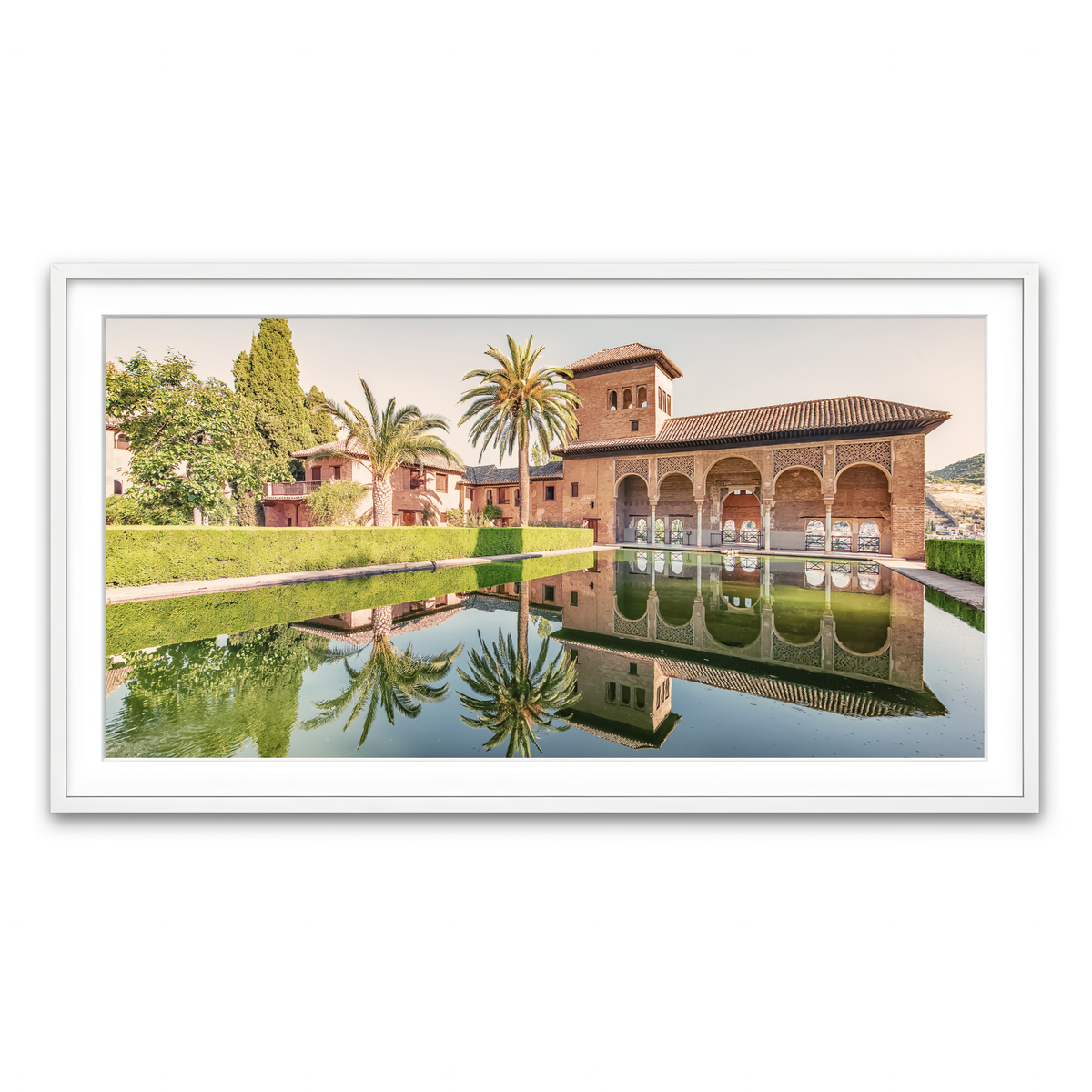 Framed Print 2x1 White