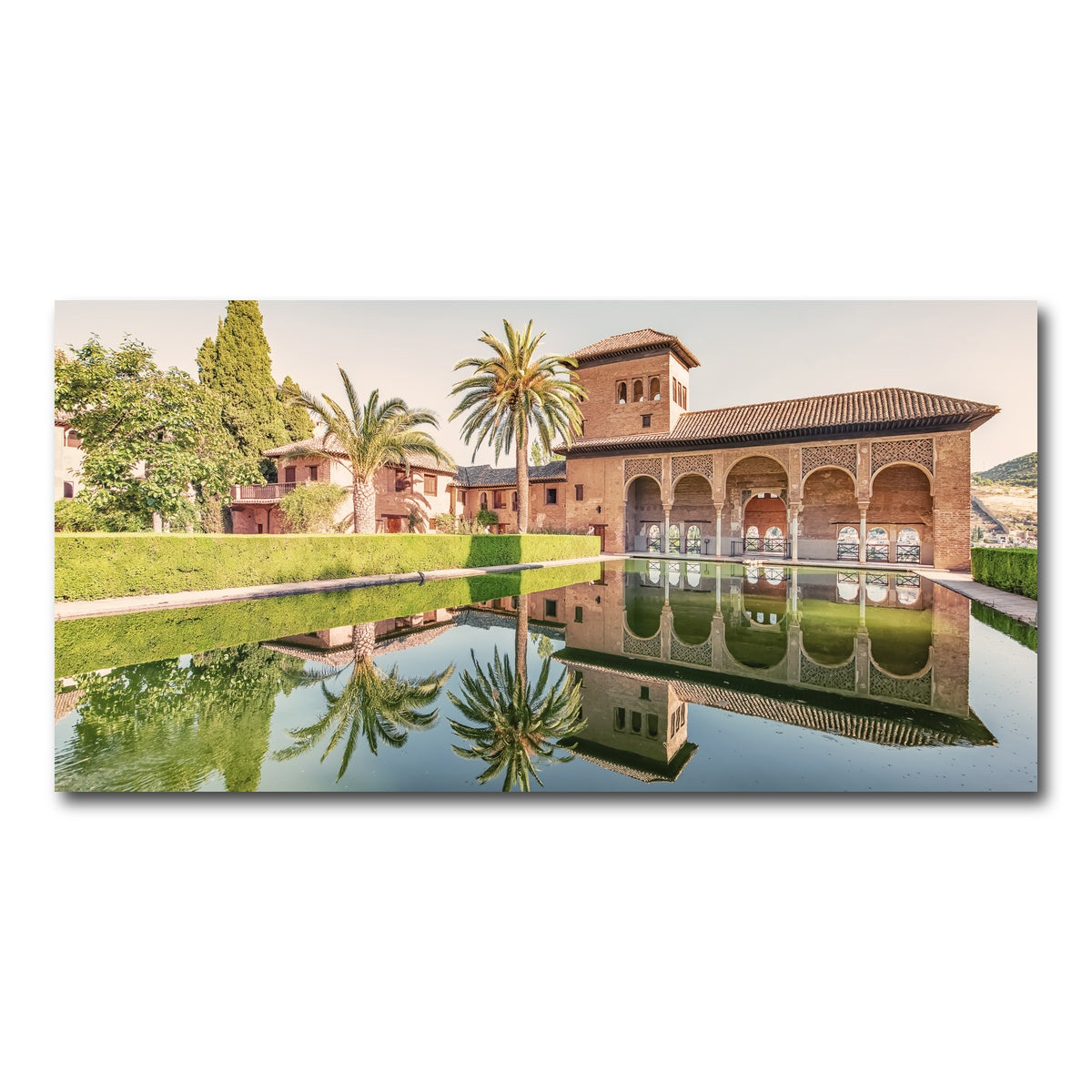 AUTO-MOCKUP WHITE | Alhambra Garden | 1 Piece | Gallery Wrap Canvas | group=2x1
