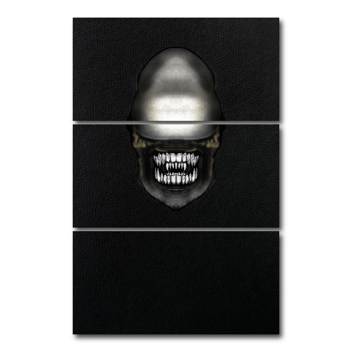 AUTO-MOCKUP WHITE | Alien 2 | 3 Piece | Gallery Wrap Canvas | group=12x24_stacked