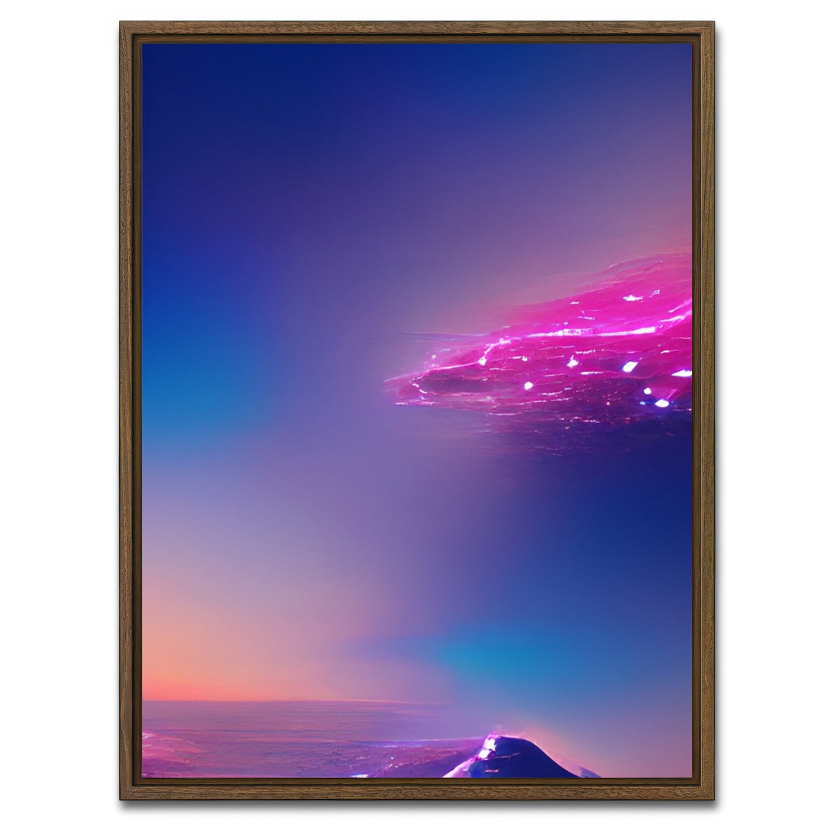 AUTO-MOCKUP WHITE | Alien World | 1 Piece | Walnut Framed Canvas | group=3x4