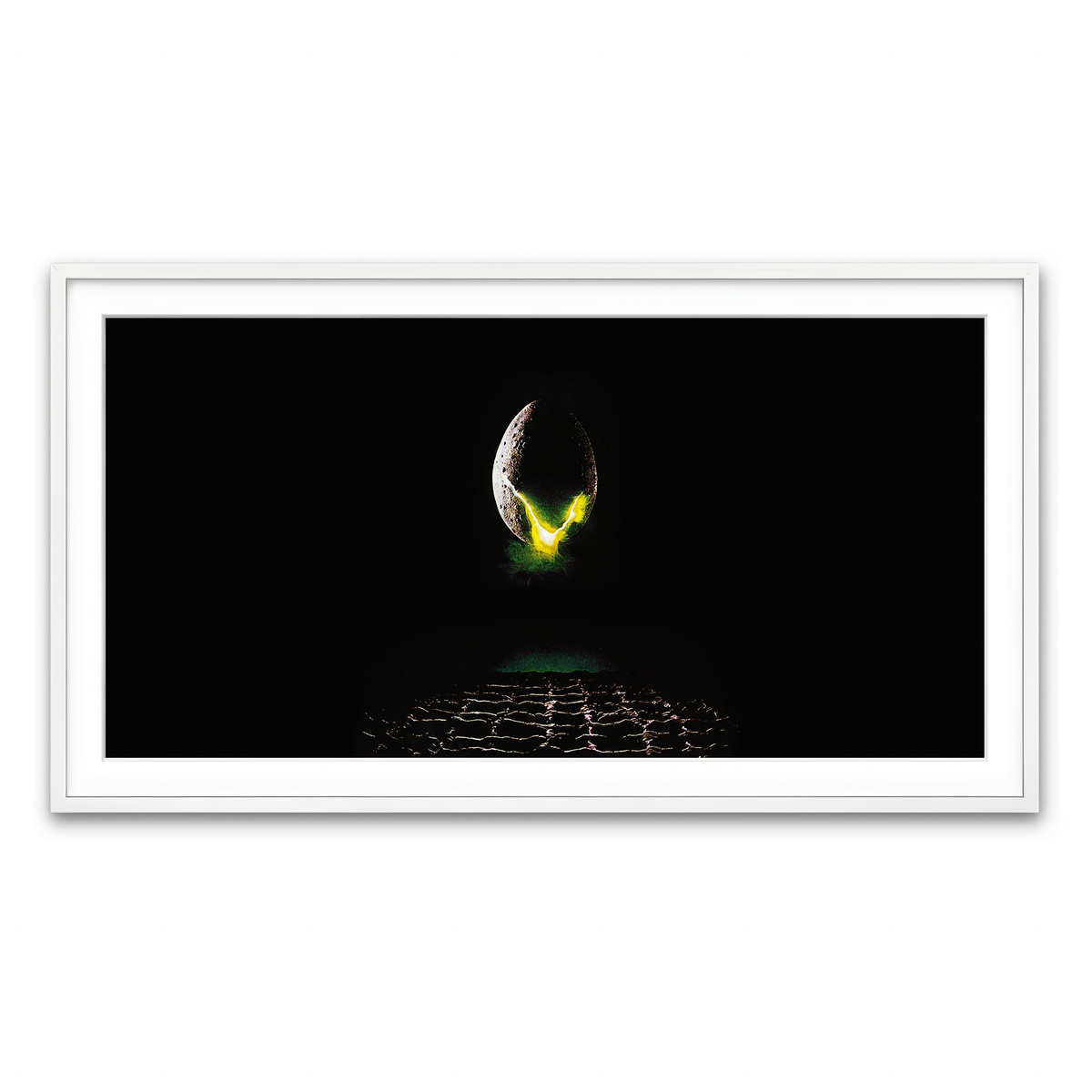 Framed Print 2x1 White
