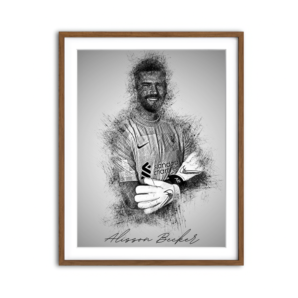 Framed Print 3x4 Walnut