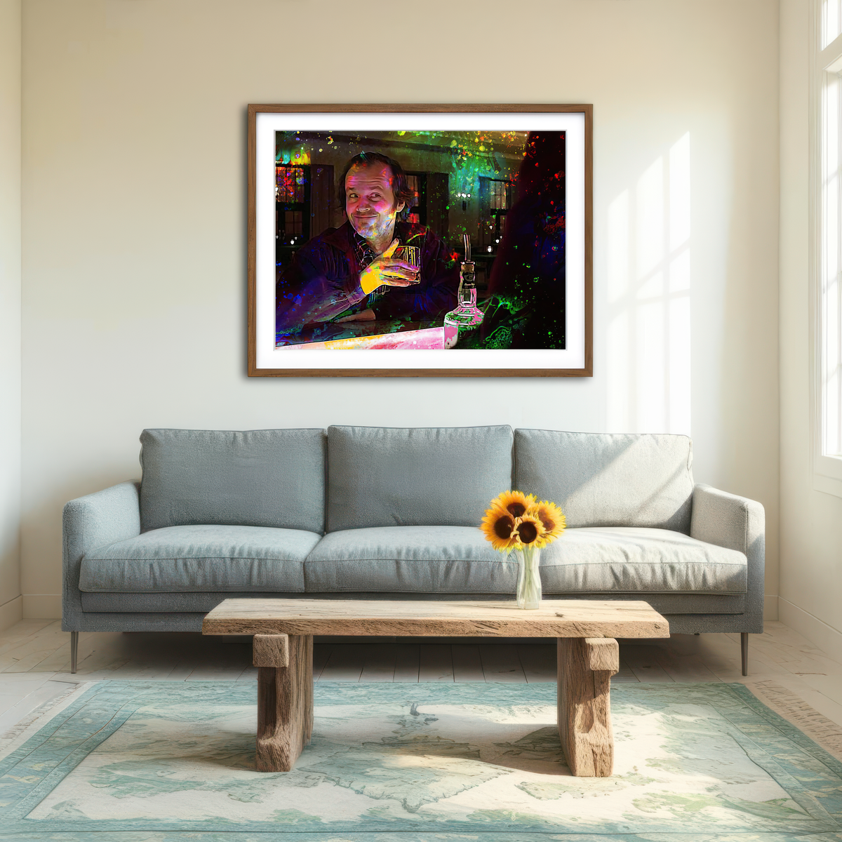 AUTO-MOCKUP ROOM | All Work No Play Wall Art