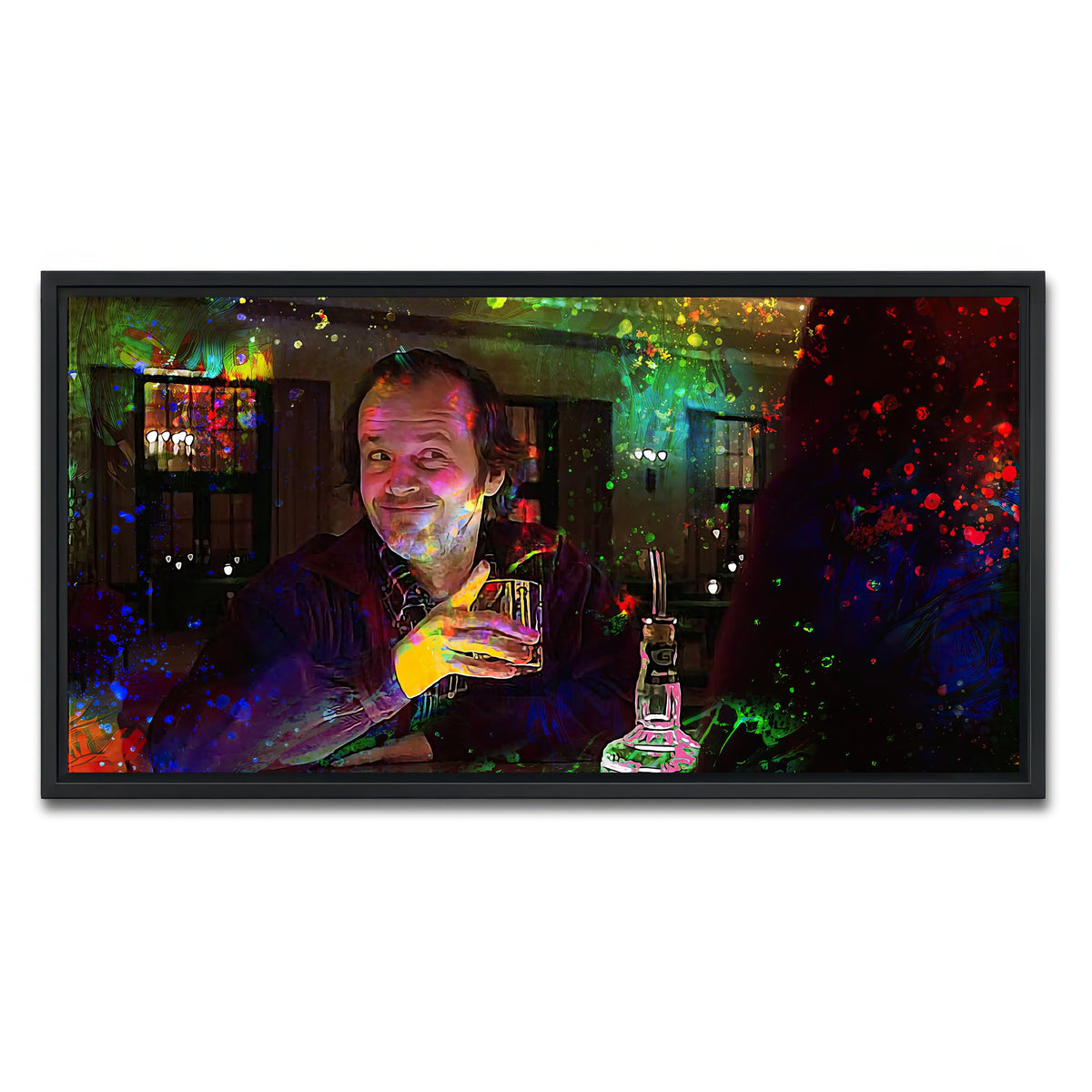 AUTO-MOCKUP WHITE | All Work No Play | 1 Piece | Black Framed Canvas | group=2x1