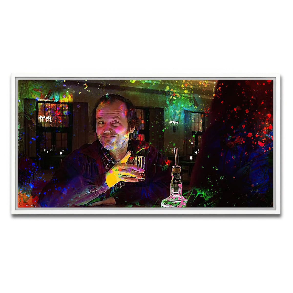AUTO-MOCKUP WHITE | All Work No Play | 1 Piece | White Framed Canvas | group=2x1