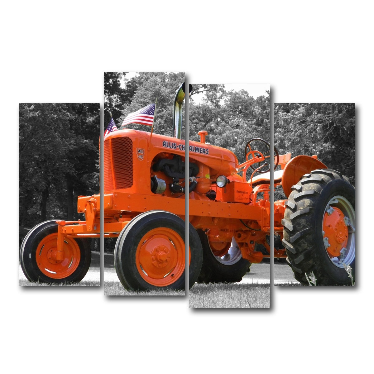 AUTO-MOCKUP WHITE | Allis-Chalmers | 4 Piece | Gallery Wrap Canvas | group=4_normal