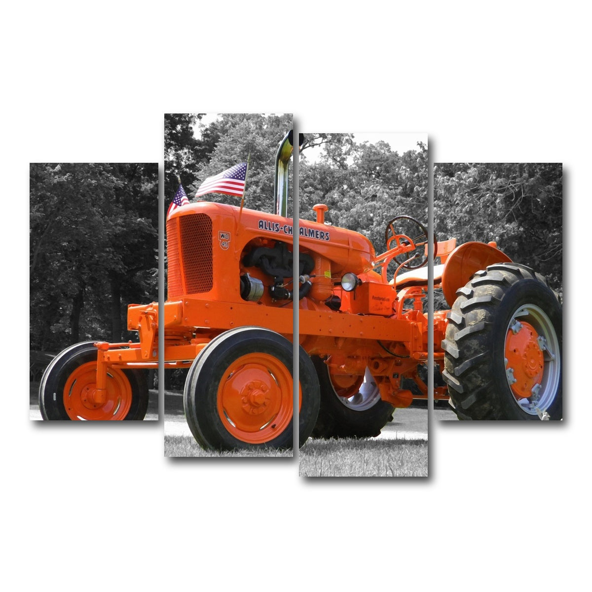 AUTO-MOCKUP WHITE | Allis-Chalmers | 4 Piece | Gallery Wrap Canvas | group=4_short