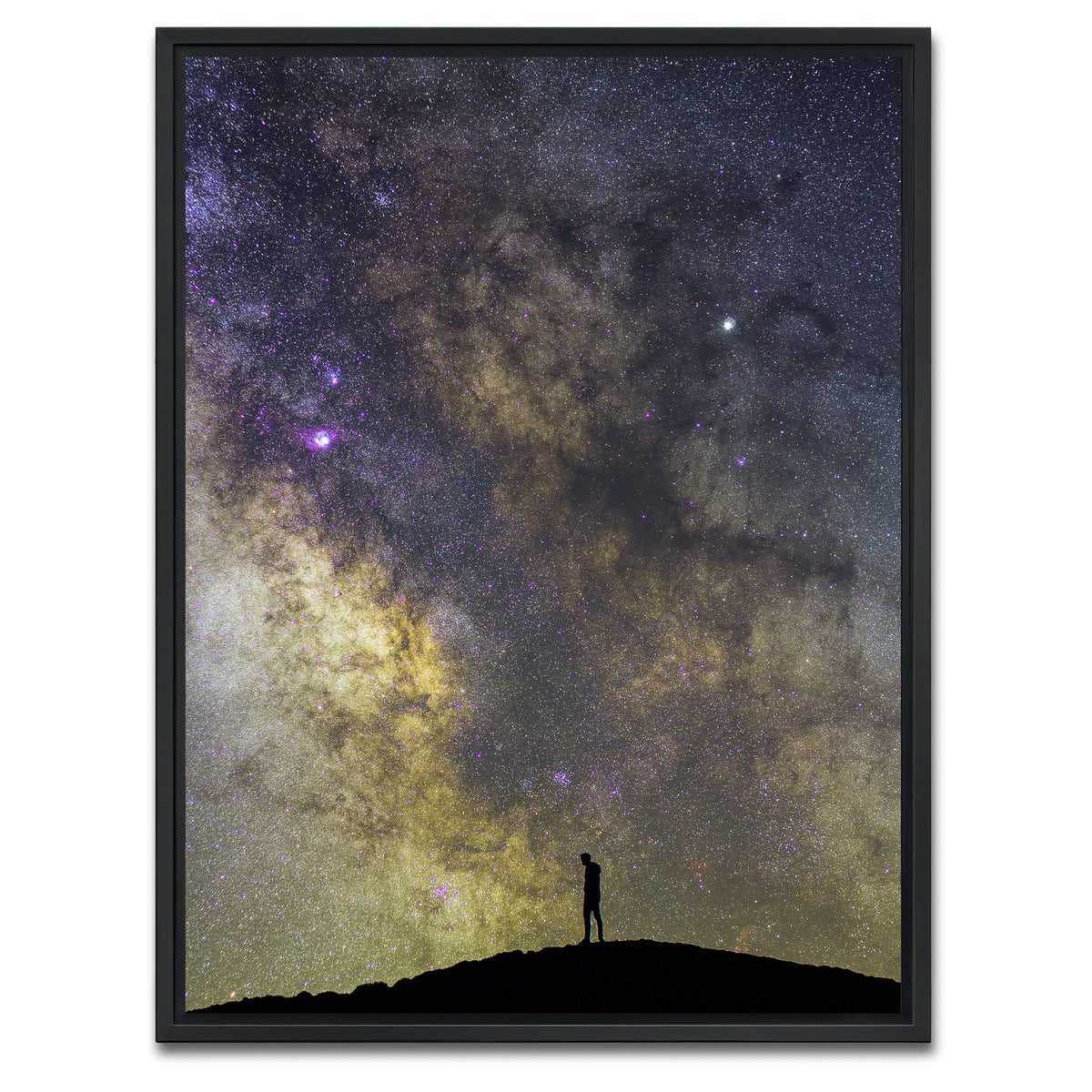 AUTO-MOCKUP WHITE | Alone in the Universe | 1 Piece | Black Framed Canvas | group=3x4