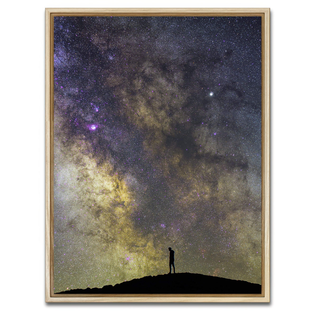 AUTO-MOCKUP WHITE | Alone in the Universe | 1 Piece | Natural Framed Canvas | group=3x4