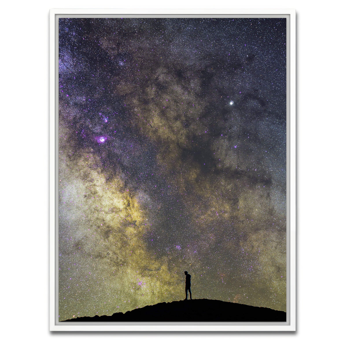 AUTO-MOCKUP WHITE | Alone in the Universe | 1 Piece | White Framed Canvas | group=3x4