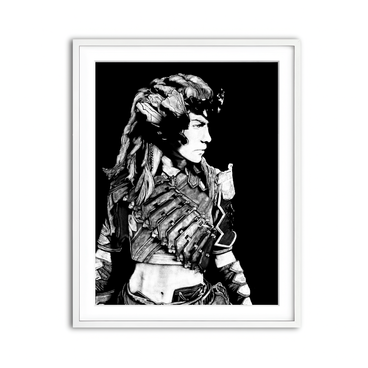 Framed Print 3x4 White