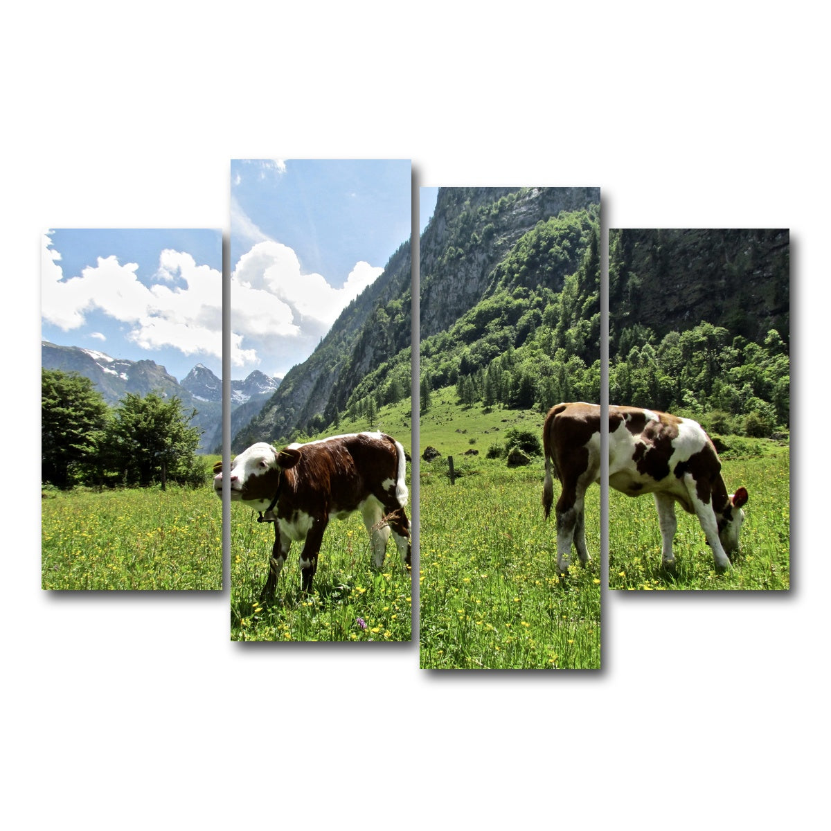 AUTO-MOCKUP WHITE | Alpine Calf | 4 Piece | Gallery Wrap Canvas | group=4_short
