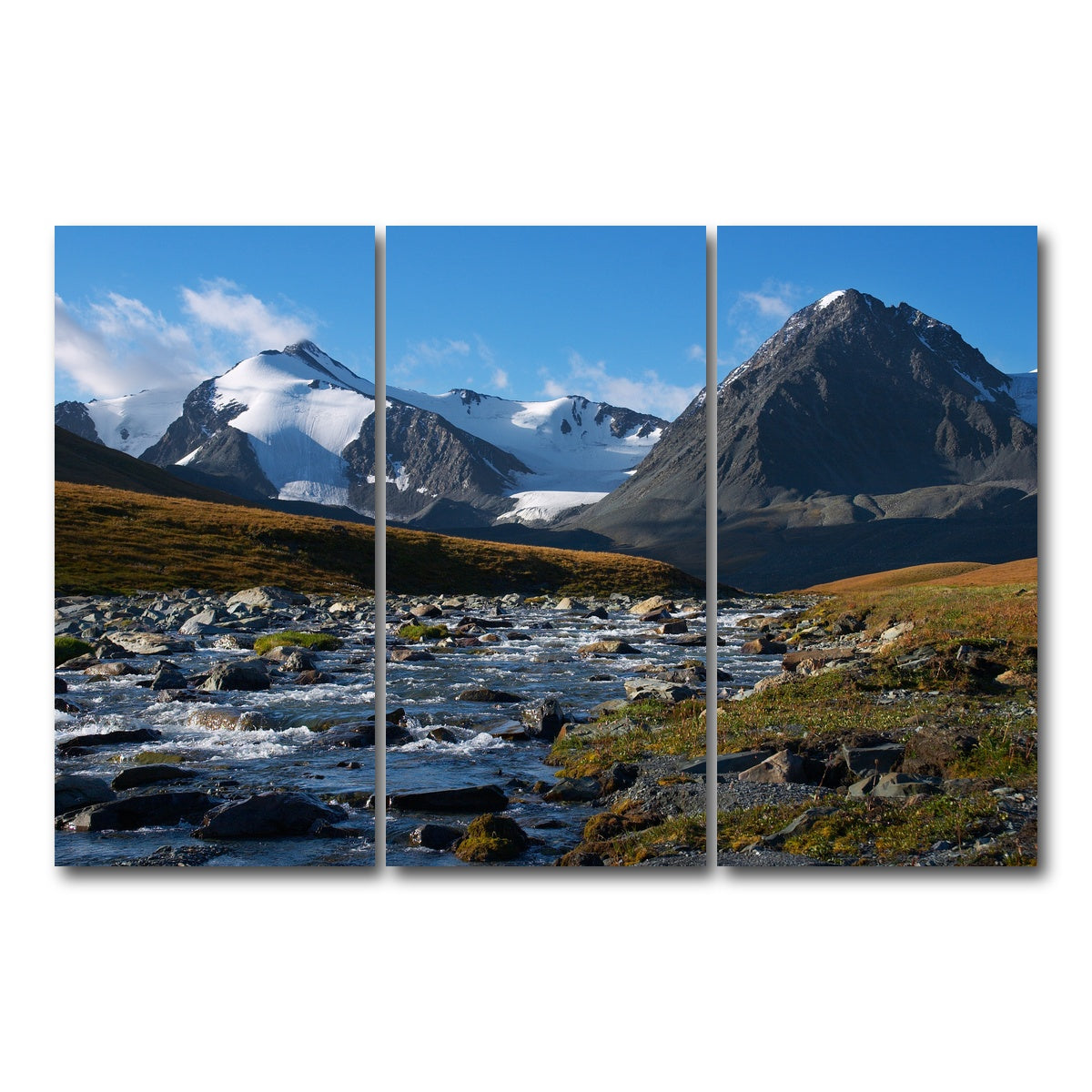 AUTO-MOCKUP WHITE | Altai Mountains | 3 Piece | Gallery Wrap Canvas | group=12x24