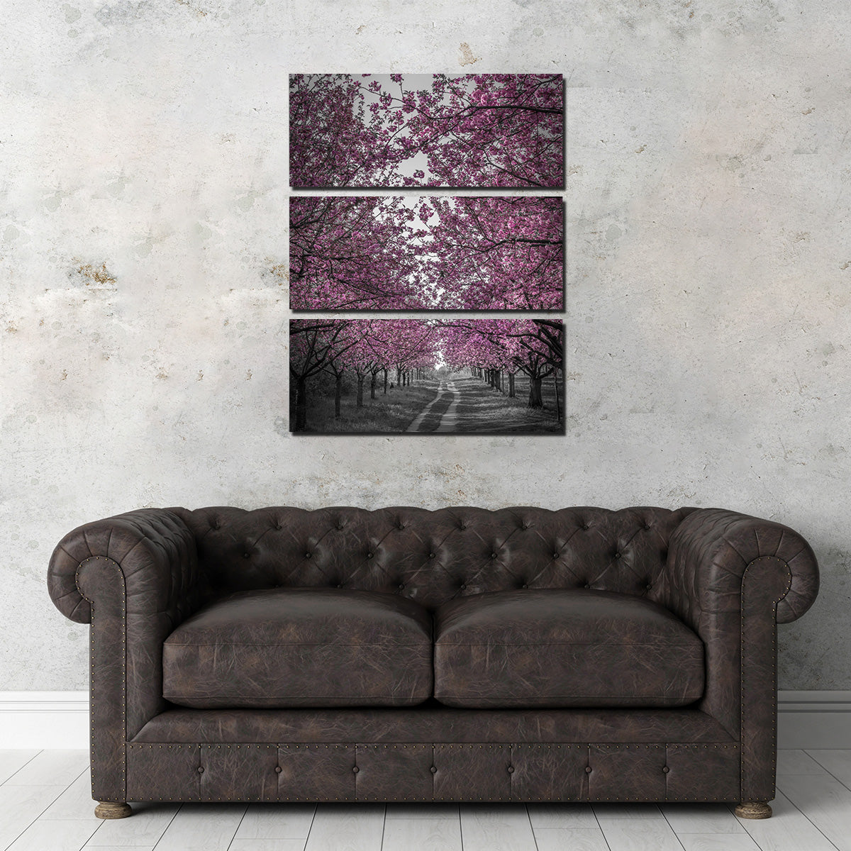 Amazing Cherry Blossom Alley in Pink Wall Art