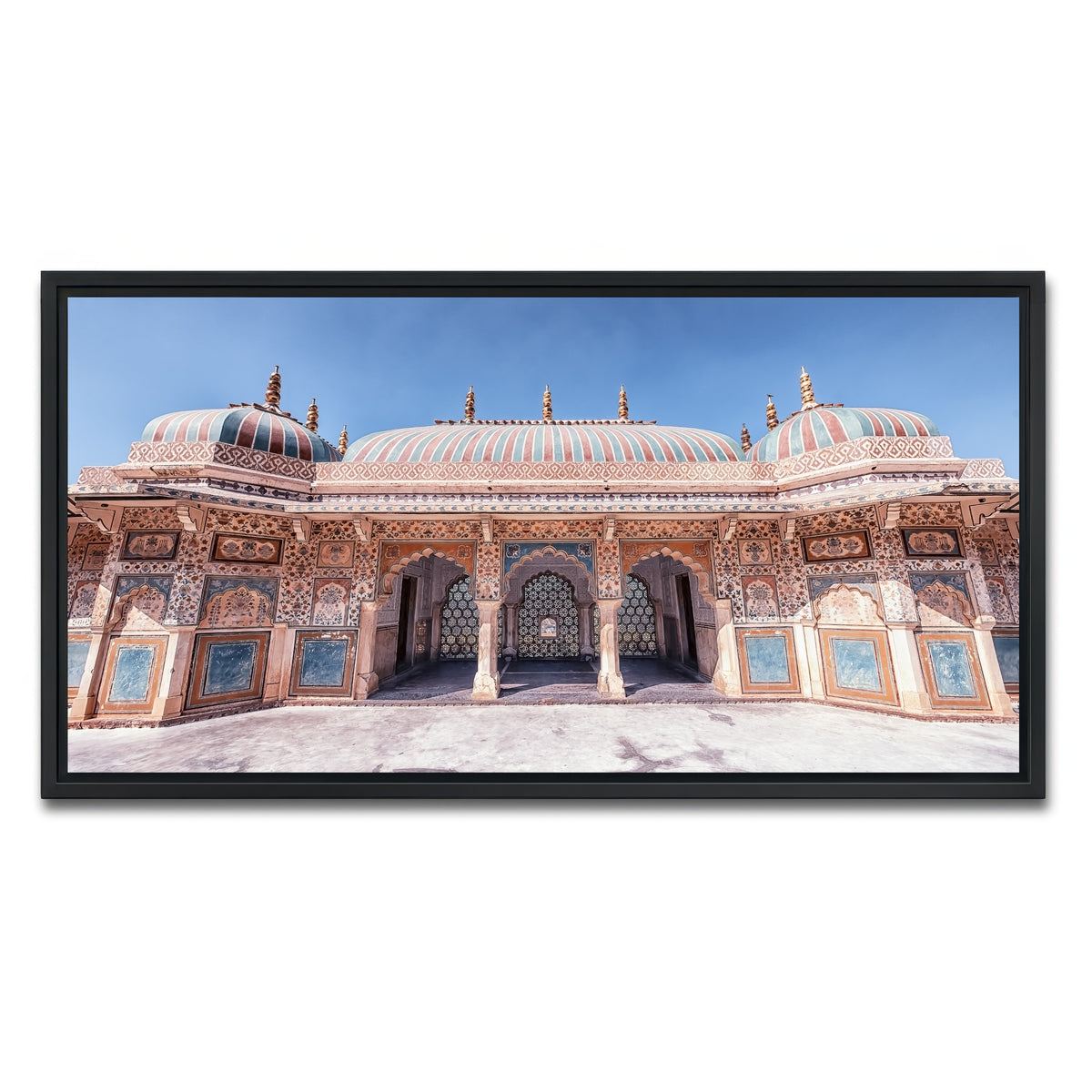 AUTO-MOCKUP WHITE | Amber Fort | 1 Piece | Black Framed Canvas | group=2x1